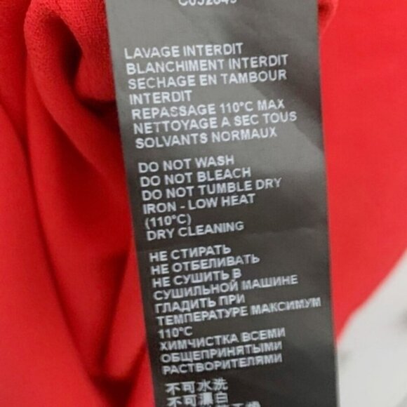 THE KOOPLES Red Short Sleeve Embroidered Lace Mini Shift Dress Women's Size M - Picture 14 of 16